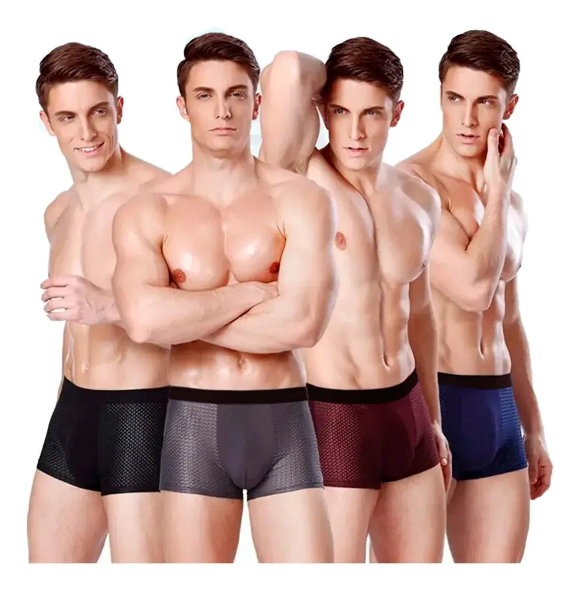 Pacote com 8 Cuecas URBANEXY Sky Hero – Fibra de Bambu | Respirável & Antialérgica