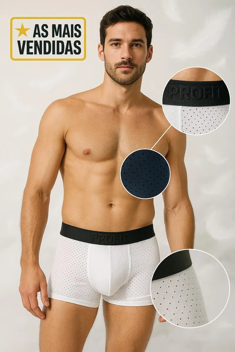 Kit 5 Cuecas Boxer URBANEXY Dryfit – Respirável & Conforto Masculino