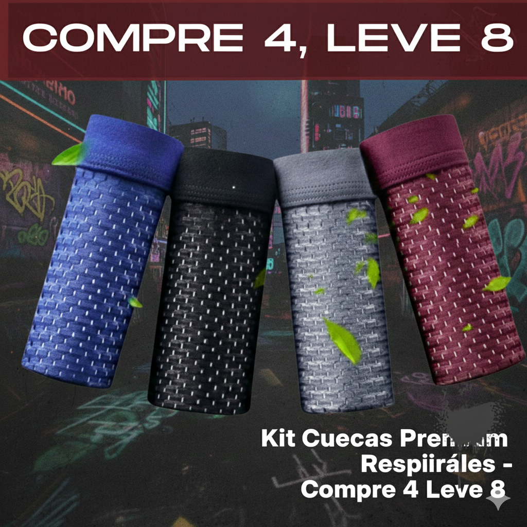 Kit Cuecas Urbanexy AirFlow™ — Premium  Compre 4 Leve 8